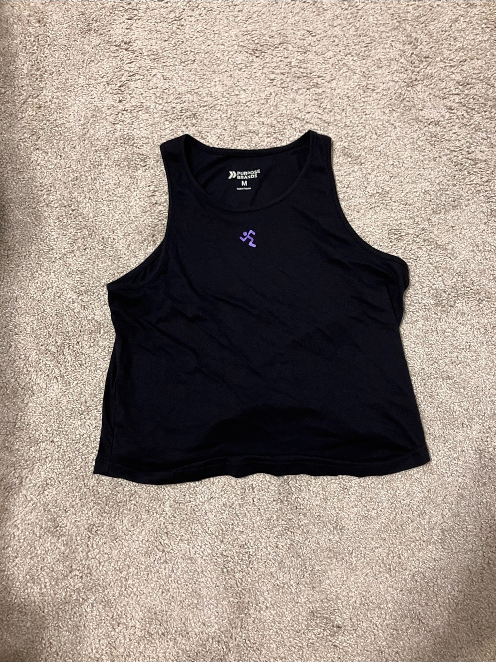 Black Anytime Fitness Tank Size M